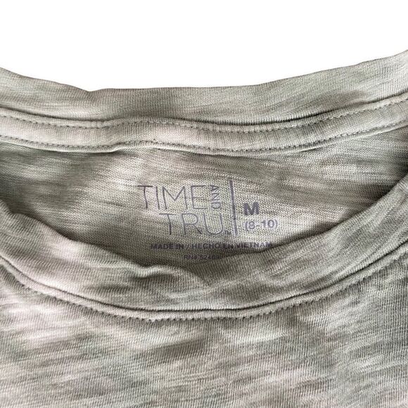 Time and Tru Tie Dye Shirt Tee Medium Green - Picture 3 of 3